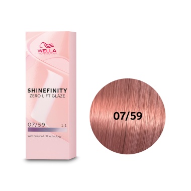 Wella Professionals Гель-крем краска для тонирования и блеска без осветления Shinefinity, 07/59 Клубничное Вино, 60 мл купить