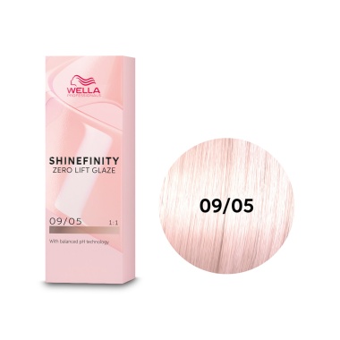 Wella Professionals Гель-крем краска для тонирования и блеска без осветления Shinefinity, 09/05 Нежный Румянец, 60 мл купить