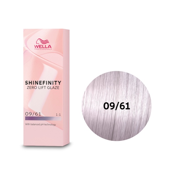 Wella Professionals Гель-крем краска для тонирования и блеска без осветления Shinefinity, 09/61 Ледяная Платина, 60 мл купить - 0