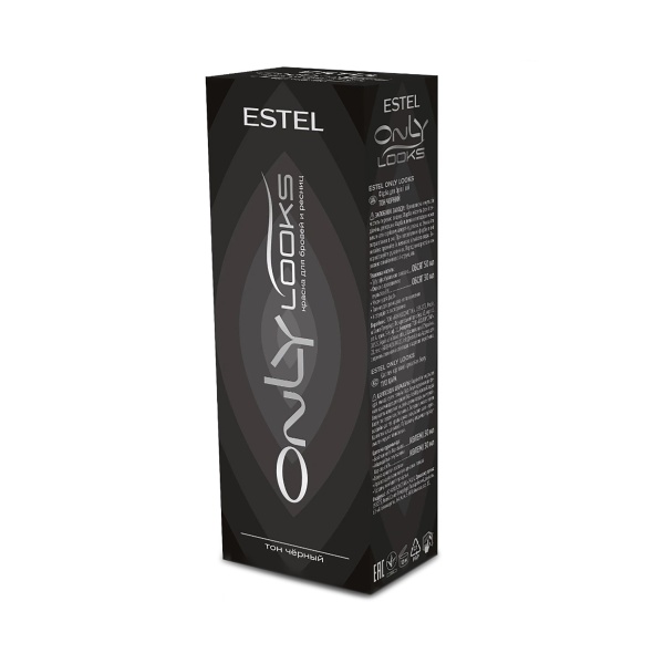 Estel Professional Краска для бровей и ресниц Only looks, черная, 80 мл купить - 0