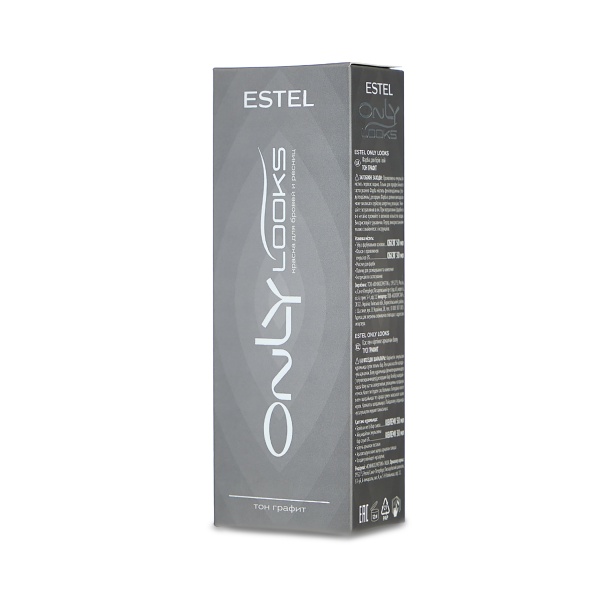Estel Professional Краска для бровей и ресниц Only looks, графит, 80 мл купить - 0