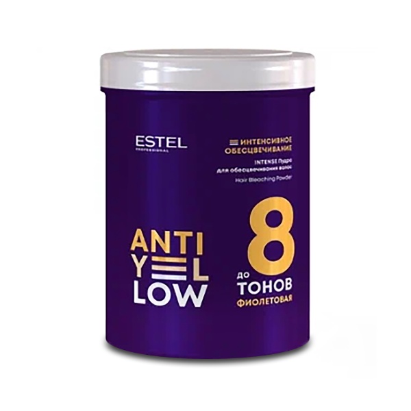 Estel Professional Пудра для обесцвечивания волос до 8-ти тонов с нейтрализацией фона осветления Anti-Yellow Intense, 500 гр купить - 0