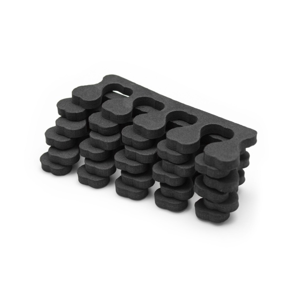 Japure Разделители для педикюра Heart Attack, черные, 60 штук, 30 пар купить - 0