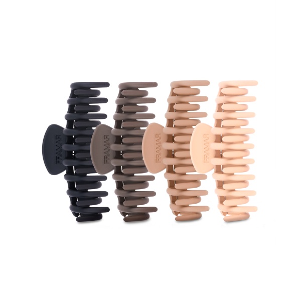 Framar Зажимы для волос краб Нейтральные цвета Claw Clips Neutral, 4 шт купить - 0