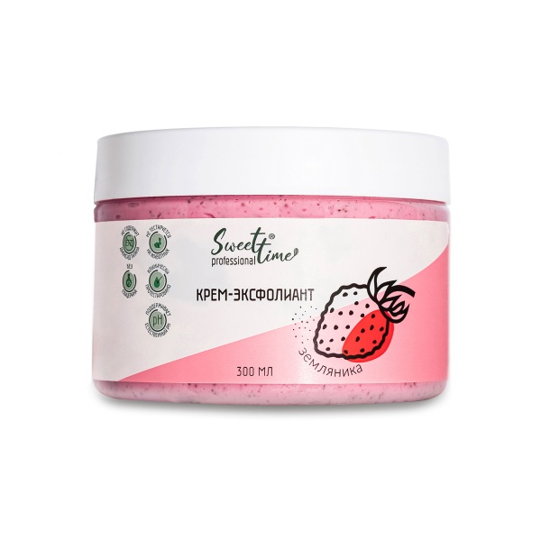 Sweet Time professional Крем-эксфолиант, земляника, 300 мл купить - 0