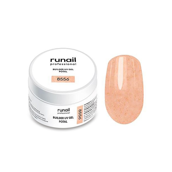 Runail Гель моделирующий с поталью Builder Uv Gel Potal, №8556, 15 гр купить - 0