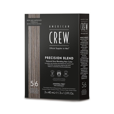 American Crew Камуфляж для седых волос Precision Blend, Средний пепельный 5/6, 3 x 40 мл купить