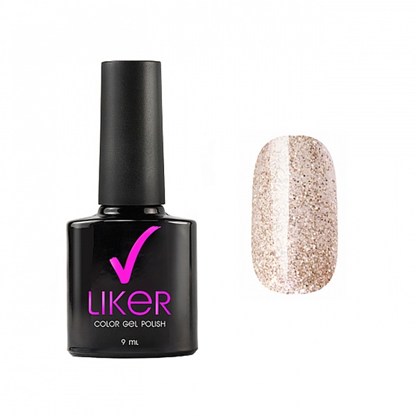 Runail Гель-лак с блестками Liker, №4635, 9 мл купить - 0