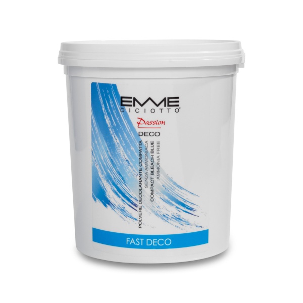 Emmediciotto Обесцвечивающая безаммиачная голубая пудра Passion Fast Deco Azzurro Blue, 500 гр купить - 0
