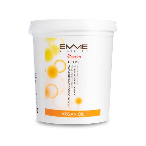 Emmediciotto Обесцвечивающая безаммиачная белая пудра с маслом арганы Passion Deco with Argan Oil, 500 гр купить - 0
