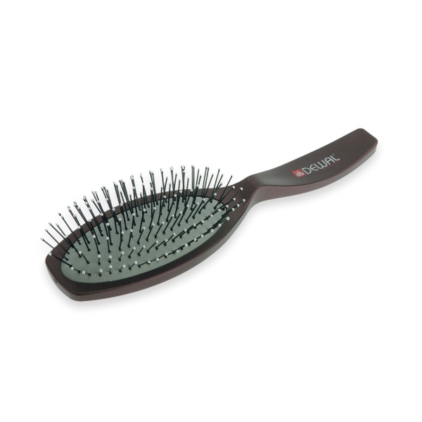 Dewal Pro Щетка массажная Coffee, пластиковый штиф купить - 0