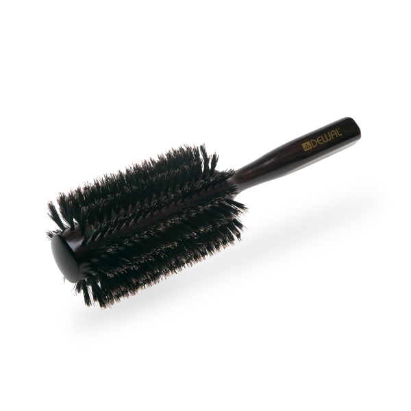Dewal Pro Брашинг деревянный, с натуральной щетиной, темный, d 28/64 мм купить - 0