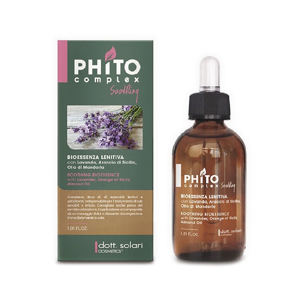Dott.Solari Cosmetics Успокаивающая биоэссенция для чувствительной и раздраженной кожи головы Phitocomplex Soothing, 30 мл купить - 0
