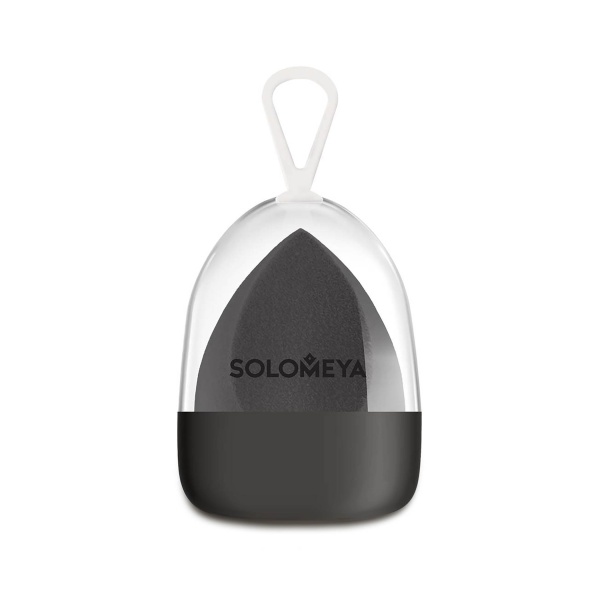 Solomeya Косметический спонж для макияжа со срезом Flat End Blending Sponge, черный купить - 0