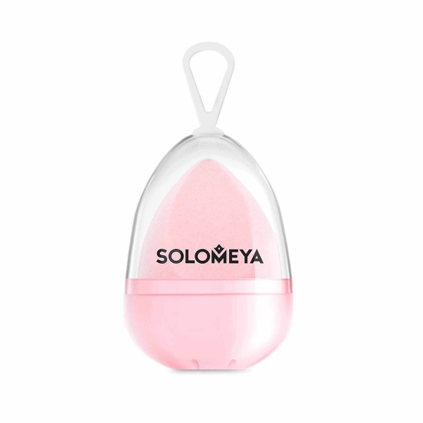 Solomeya Вельветовый косметический спонж для макияжа Microfiber Velvet Sponge, peach купить - 0