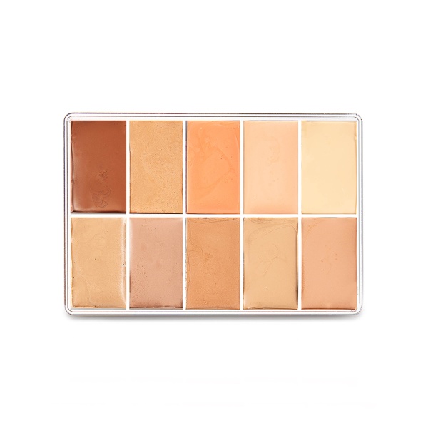 Maqpro Палетка 10 цветов Fard Crème, Europe, 15 мл купить - 0