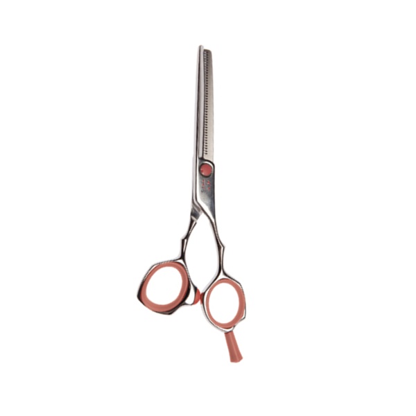 Tayo Парикмахерские ножницы филировочные Duet, 5.5", 35 зубцов, кораловые купить - 0