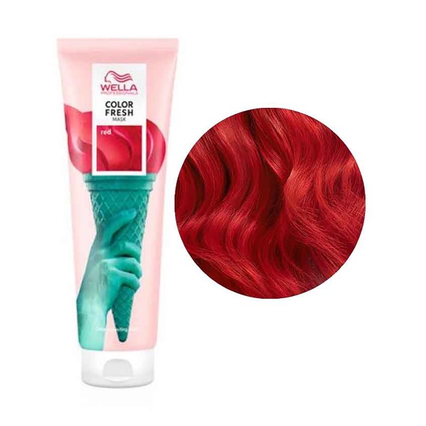 Wella Professionals Оттеночная кремовая маска для временного освежения цвета Color Fresh Mask, Красный Red, 150 мл купить - 0