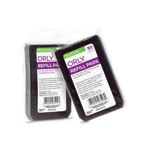 Orly Сменный блок для пилки для педикюра Foot File Refill Pads, 80 грит, 10 шт/уп купить - 0