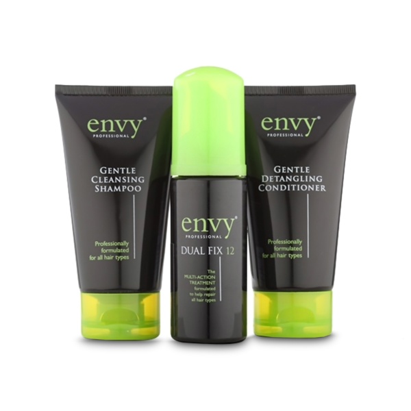 Envy Professional Набор из 3-х продуктов: DUAL FIX12 50 мл + Gentle Cleansing Shampoo 75 мл + Gentle Detangling Conditioner 75 мл купить - 0