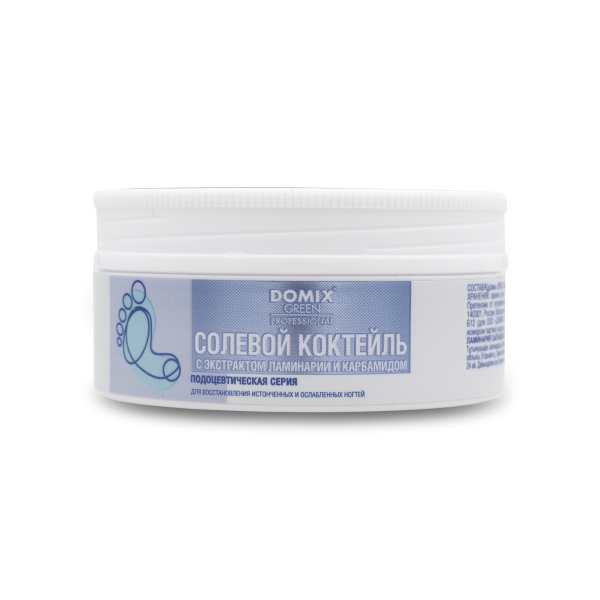 Domix Green Professional Солевой коктейль с экстрактом ламинарии и карбамидом для восстановления истонченных и ослабленных ногтей, 75 гр купить - 0