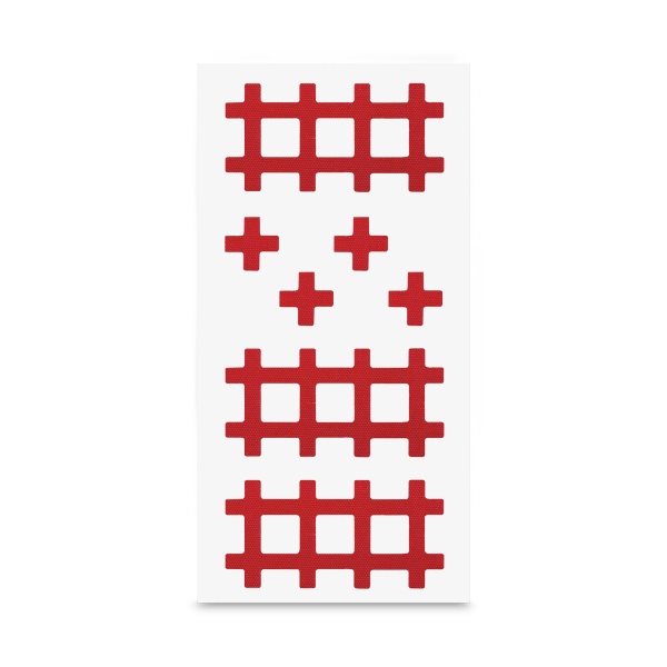 Afitape Аку-тейп акупунктурный, крестик, алый, 1 см x 1 см, 320 шт купить - 0