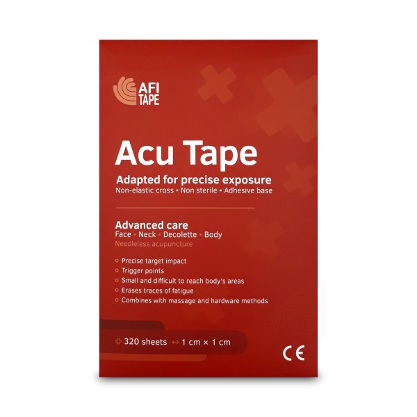 Afitape Аку-тейп акупунктурный, крестик, алый, 1 см x 1 см, 320 шт купить - 0