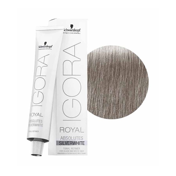 Schwarzkopf Professional Крем-краска для волос Igora Royal SilverWhite, Сталь, 60 мл купить - 0