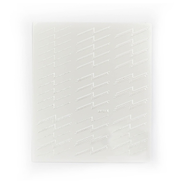 Zoo Nail Art Наклейки металлизированные Молния, №1412 серебро купить - 0