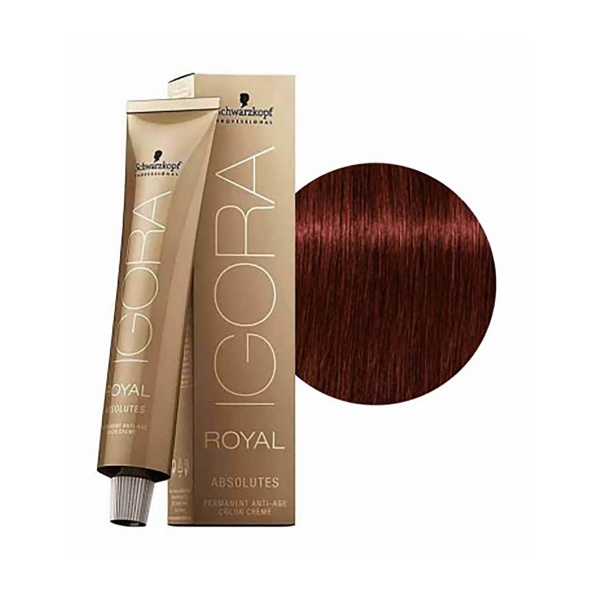 Schwarzkopf Professional Краска для волос Igora Absolute, 5-80 светлый коричневый красный натуральный, 60 мл купить - 0