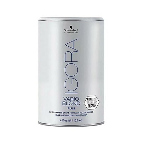 Schwarzkopf Professional Осветляющий порошок без пыли Igora Vario Blond Plus, серый, 450 гр купить - 0