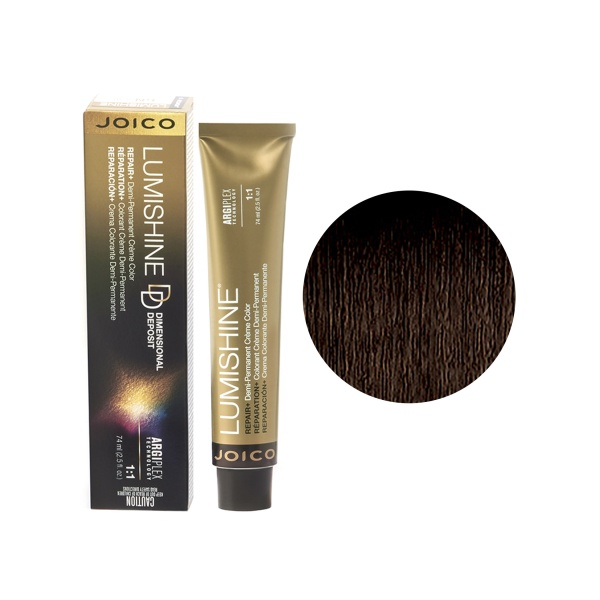 Joico Крем-краска перманентная Lumishine, DD3NG/Крем-краска Темно-Коричневый Натурально-Золотистый, 74 мл купить - 0