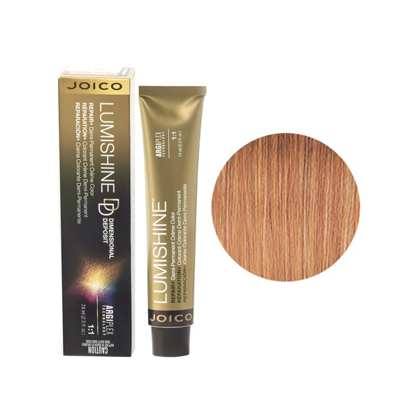 Joico Крем-краска перманентная Lumishine, DD8NRG/Крем-краска Блондин Натурально-Красно-Золотистый, 74 мл купить - 0