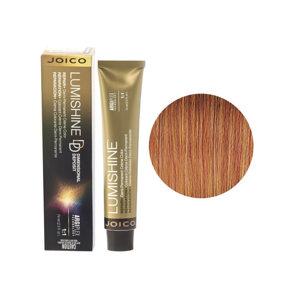 Joico Крем-краска перманентная Lumishine, DD6nrg Крем-краска Темный Блондин Натурально-Красно-Золотистый, 74 мл купить - 0