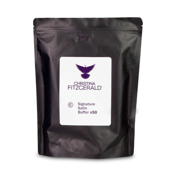 Christina Fitzgerald Сменные абразивы Сатин-баф для шлифовки ногтей для основы Овал Signature Satin Buffer Refill, 240 грит, 50 шт купить - 0