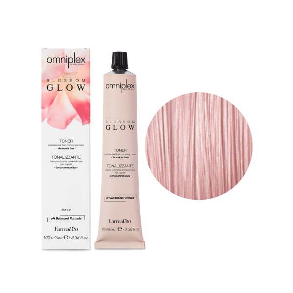 Farmavita Крем-краска без аммиака Omniplex Blossom Glow Toner, Pink розовый, 100 мл купить - 0