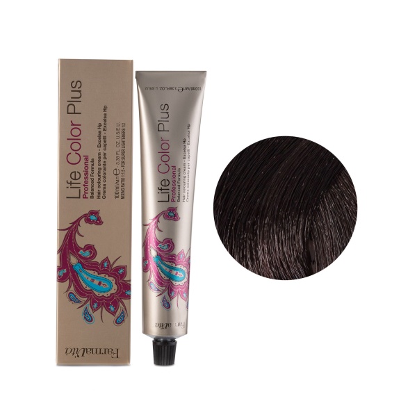 Farmavita Стойкая крем-краска Life Color Plus, 4.52 каштановый шоколадный, 100 мл купить - 0