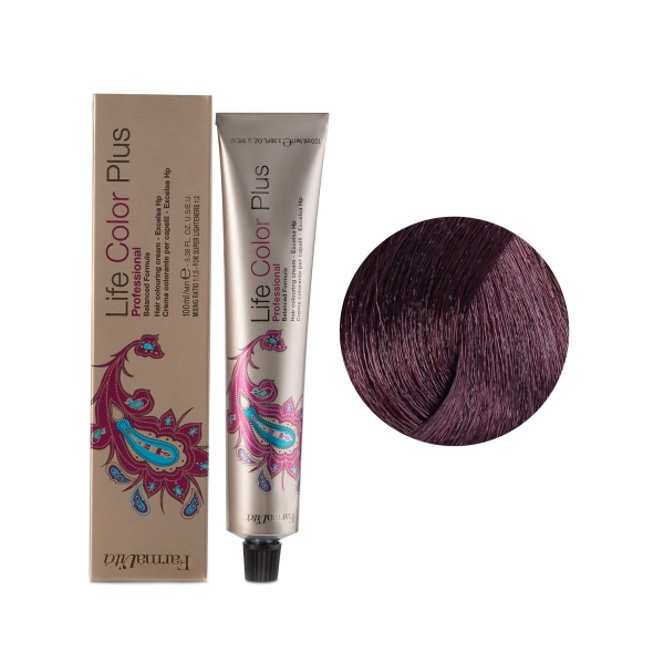 Farmavita Стойкая крем-краска Life Color Plus, 6.26 темный блондин красный ирис, 100 мл купить - 0