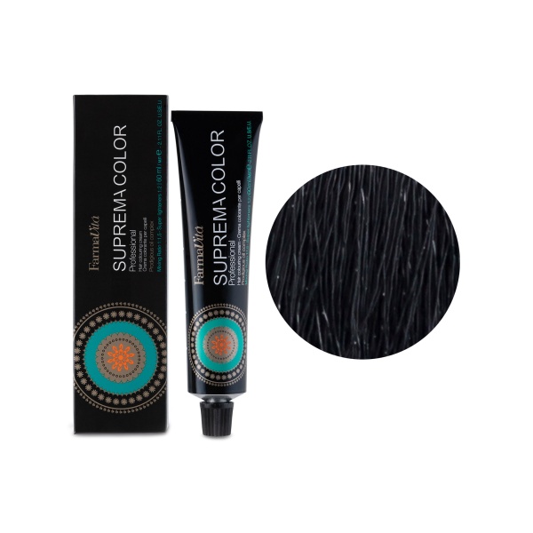 Farmavita Стойкая крем-краска Suprema Color, 1.0 черный, 60 мл купить - 0