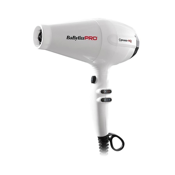 BaByliss Pro Фен Caruso-HQ Dryer Ionic, BAB6970WIE, белый, 2400 Вт купить - 0