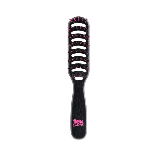 Tek Щетка большая прямоугольная для волос Professional Brush with Pure Wild Boar Bristles and Nylon купить - 0