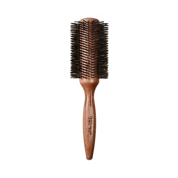 Tek Щетка круглая из красного дерева с усиленной щетиной кабана Round Brush in Mahogany Wood with Natural Bristles, 70 мм купить - 0