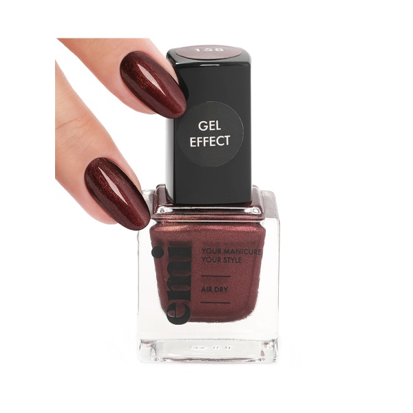 E.Mi Ультрастойкий лак Gel Effect, №158 Сандаловое дерево, 9 мл купить - 0