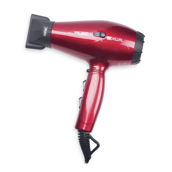 Dewal Pro Фен Spectrum Compact, красный, 2100 Вт, ионизация, 2 насадки купить - 0