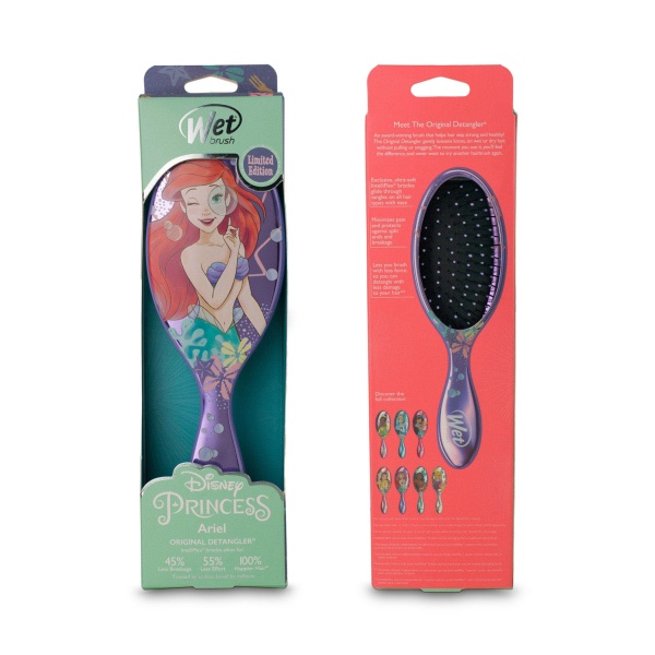 Wet Brush Щетка для спутанных волос Ариэль Disney Princess Wholehearted Ariel, фиолетовая купить - 0