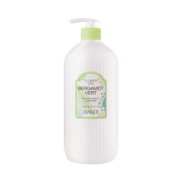Bandi Лосьон для рук и тела Flower Vita Soft Velvet Lotion Bergamot Vert, Бергамот, 1000 мл купить - 0