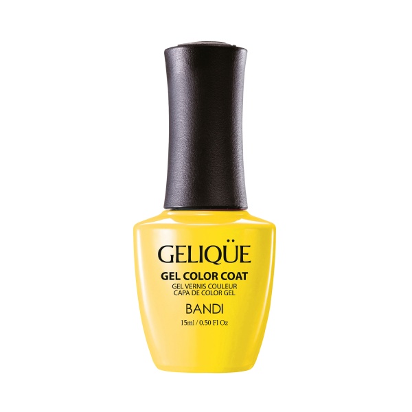 Bandi Гель для ногтей цветной Gelique Gel Color Coat, GF635 Yellow Hibiscus, 14 мл купить - 0