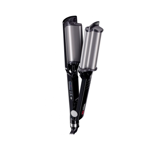 BaByliss Pro Плойка для создания глубоких волн Titanium Tourmaline Ionic Hi Def Waiver BAB2469TTE, с терморегулятором, 19 мм купить - 0