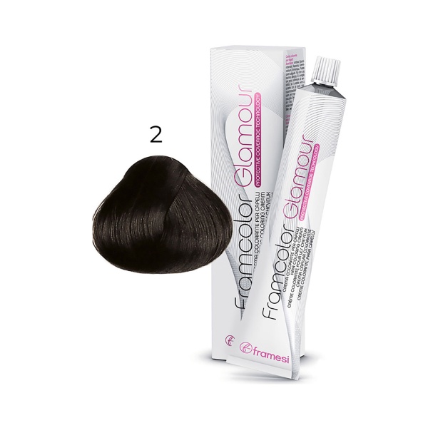 Framesi Крем-краска для волос Framcolor Glamour, 2 коричневый, 100 мл купить - 0