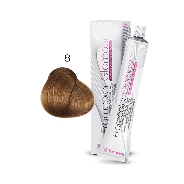 Framesi Крем-краска для волос Framcolor Glamour, 8 светлый блондин, 100 мл купить - 0